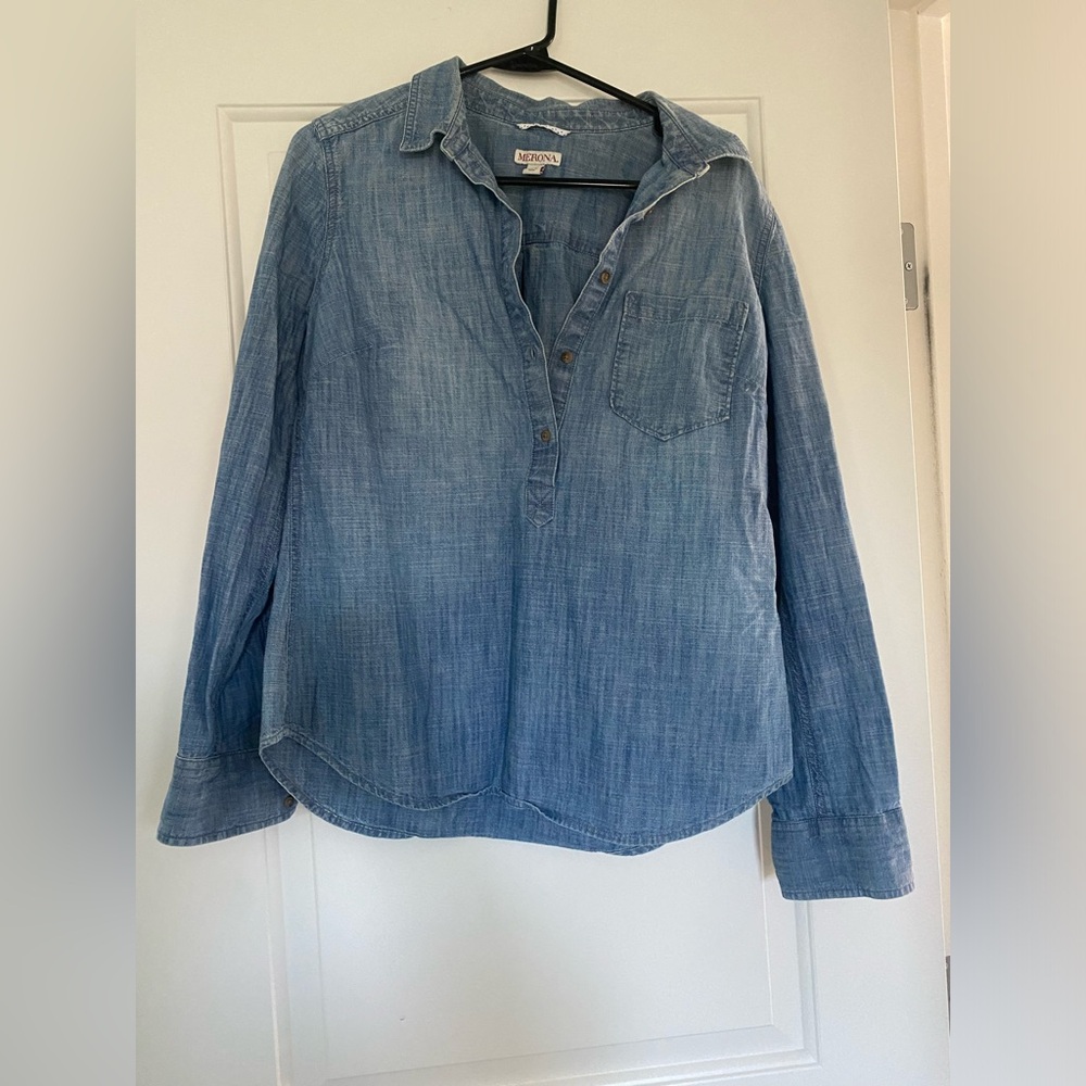 Jean long sleeve top